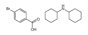 4-bromobenzoic acid,N-cyclohexylcyclohexanamine结构式