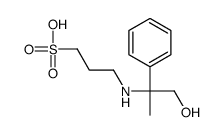 3-[(1-hydroxy-2-phenylpropan-2-yl)amino]propane-1-sulfonic acid结构式