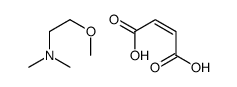 but-2-enedioic acid,2-methoxy-N,N-dimethylethanamine结构式