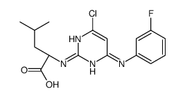 (2S)-2-[[4-chloro-6-(3-fluoroanilino)pyrimidin-2-yl]amino]-4-methylpentanoic acid Structure