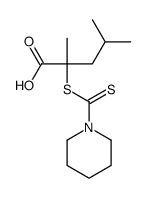 2,4-dimethyl-2-(piperidine-1-carbothioylsulfanyl)pentanoic acid Structure