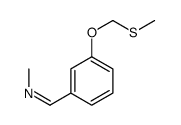 N-methyl-1-[3-(methylsulfanylmethoxy)phenyl]methanimine Structure