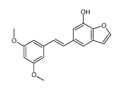 5-[2-(3,5-dimethoxyphenyl)ethenyl]-1-benzofuran-7-ol Structure