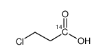 3-chloropropionic acid, [1-14c]结构式