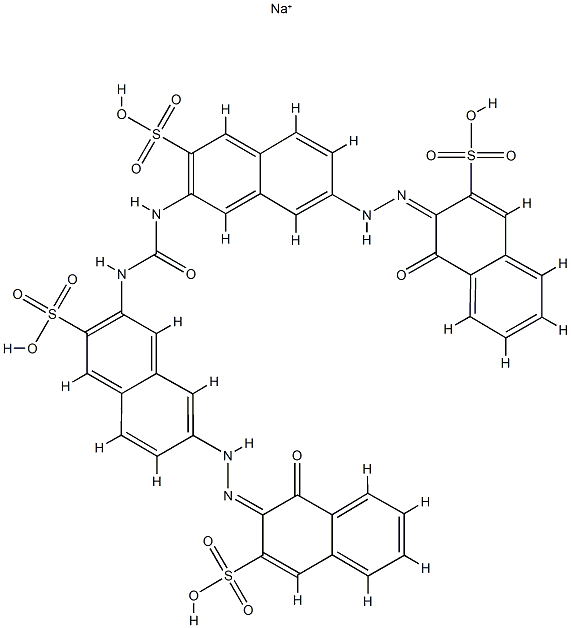 7,7'-(carbonyldiimino)bis[4-hydroxy-3-[(6-sulpho-2-naphthyl)azo]naphthalene-2-sulphonic] acid, sodium salt structure
