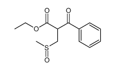2-Methanesulfinylmethyl-3-oxo-3-phenyl-propionic acid ethyl ester Structure