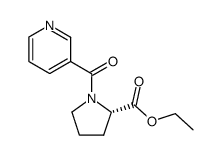 N-nicotinoyl-(S)-proline ethyl ester结构式