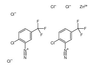 2-chloro-5-(trifluoromethyl)benzenediazonium tetrachlorozincate (2:1) Structure