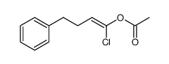1-Buten-1-ol, 1-chloro-4-phenyl-, 1-acetate, (1Z)结构式