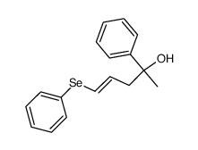 4-phenyl-1-(phenylseleno)-1-penten-4-ol结构式