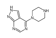 4-piperazin-1-yl-1H-pyrazolo[3,4-d]pyrimidine Structure