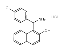 1-[AMINO-(4-CHLORO-PHENYL)-METHYL]-NAPHTHALEN-2-OL HYDROCHLORIDE Structure