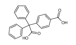 (4-carboxy-phenyl)-diphenyl-acetic acid结构式