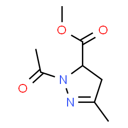 -delta-2-5-Pyrazolinecarboxylic acid,1-acetyl-3-methyl-,methyl ester (3CI) structure