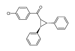 cis,trans-2,3-Diphenyl-1-(p-chlorobenzoyl)cyclopropane结构式