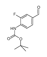 4-n-boc-amino-3-fluorobenzaldehyde structure