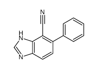 5-phenyl-1H-benzimidazole-4-carbonitrile结构式