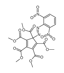 5-(2,6-dinitrophenylazo)-1,2,3,4,5,-pentamethoxycarbonylcyclopentadiene结构式