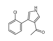 1-[4-(2-chlorophenyl)-1H-pyrrol-3-yl]ethanone Structure