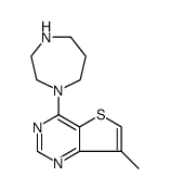 Thieno[3,2-d]pyrimidine, 4-(hexahydro-1H-1,4-diazepin-1-yl)-7-methyl Structure
