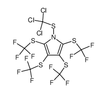 1-(Trichlormethylthio)-2,3,4,5-tetrakis(trifluormethylthio)pyrrol Structure
