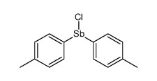 chlorobis(4-methylphenyl)antimony Structure
