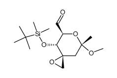 (3R,4R,5S,7S)-4-t-butyldimethylsilyloxy-7-methoxy-7-methyl-1,6-dioxaspiro[2.5]octane-5-carbaldehyde结构式