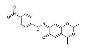 2,4-dimethyl-7-[(4-nitrophenyl)hydrazinylidene]-4H-1,3-benzodioxin-6-one结构式