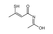 N-acetyl-3-sulfanylbut-2-enamide结构式