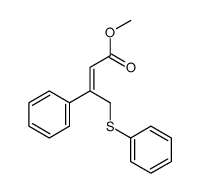 methyl 3-phenyl-4-phenylsulfanylbut-2-enoate结构式