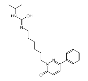 1-[6-(6-oxo-3-phenylpyridazin-1-yl)hexyl]-3-propan-2-ylurea结构式