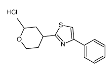 2-(2-methyloxan-4-yl)-4-phenyl-1,3-thiazole,hydrochloride Structure
