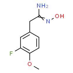 BENZENEETHANIMIDAMIDE, 3-FLUORO-N-HYDROXY-4-METHOXY- picture