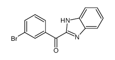 1H-benzimidazol-2-yl-(3-bromophenyl)methanone结构式