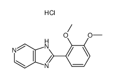 2-(2,3-Dimethoxy-phenyl)-3H-imidazo[4,5-c]pyridine; hydrochloride Structure
