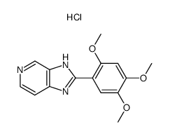 2-(2,4,5-Trimethoxy-phenyl)-3H-imidazo[4,5-c]pyridine; hydrochloride结构式