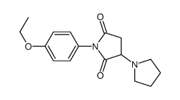 1-(4-ethoxyphenyl)-3-pyrrolidin-1-ylpyrrolidine-2,5-dione结构式