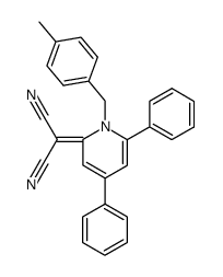 2-(1-(4-methylbenzyl)-4,6-diphenylpyridin-2(1H)-ylidene)malononitrile Structure