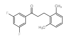 3',5'-DIFLUORO-3-(2,6-DIMETHYLPHENYL)PROPIOPHENONE结构式