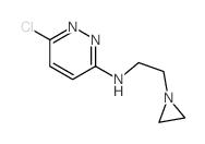 N-(2-aziridin-1-ylethyl)-6-chloro-pyridazin-3-amine结构式