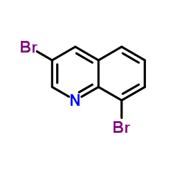 3,8-Dibromoquinoline Structure