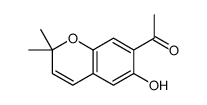 1-(6-hydroxy-2,2-dimethylchromen-7-yl)ethanone结构式