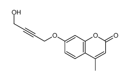 7-((4-hydroxybut-2-yn-1-yl)oxy)-4-methyl-2H-chromen-2-one Structure