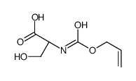 L-Serine, N-[(2-Propenyloxy)Carbonyl]结构式