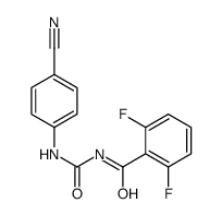 N-[(4-cyanophenyl)carbamoyl]-2,6-difluorobenzamide结构式