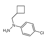 1-(4-chlorophenyl)-1-(cyclobutylmethyl)hydrazine结构式