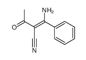 2-acetyl-3-amino-3-phenylacrylonitrile Structure