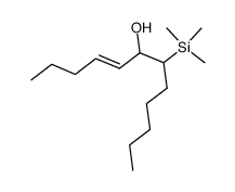 (E)-7-(trimethylsilyl)dodec-4-en-6-ol结构式