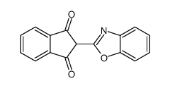 2-(1,3-benzoxazol-2-yl)indene-1,3-dione结构式