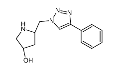 (3R,5S)-5-[(4-phenyltriazol-1-yl)methyl]pyrrolidin-3-ol Structure